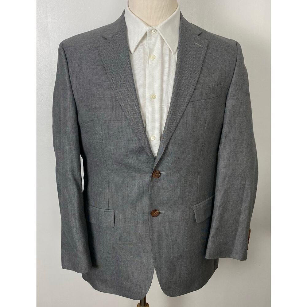 Men Lauren Ralph Lauren 2-button micro-plaid suit jacket blazer sport coat, 40R